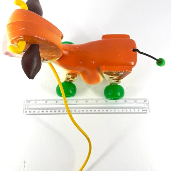 Vintage Fisher Price Cow Pull Toy #132 1960s Plastic Litho Collectible - Picture 5 of 7